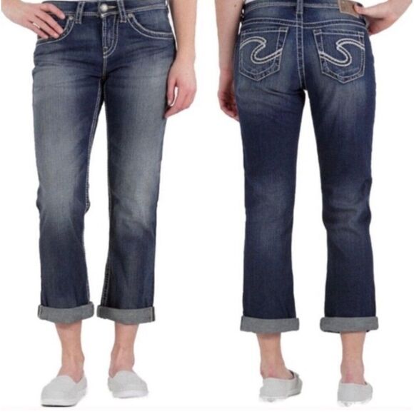 Silver Jeans Natsuki Capri Jeans Size 27 - Picture 1 of 15